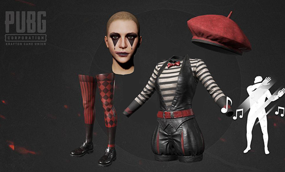 阴森默剧服饰套装 阴森默剧服饰套装