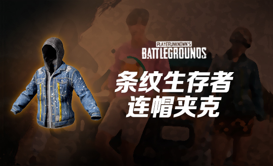 条纹生存者连帽夹克