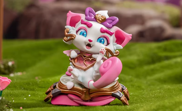 英雄联盟LOL情人节限定觅心猫猫悠米套装限量手办周边摆件