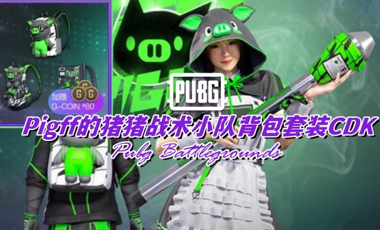 PUBG Pigff的猪猪战术小队背包套装CDK